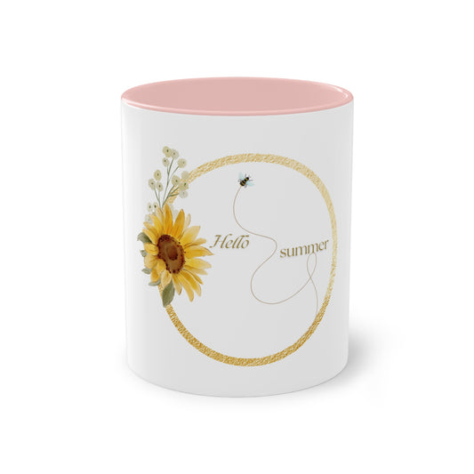 Mug bicolor Hello Summer